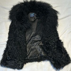 Ralph Lauren Blue Label Real Lamb Fur Vest Jacket